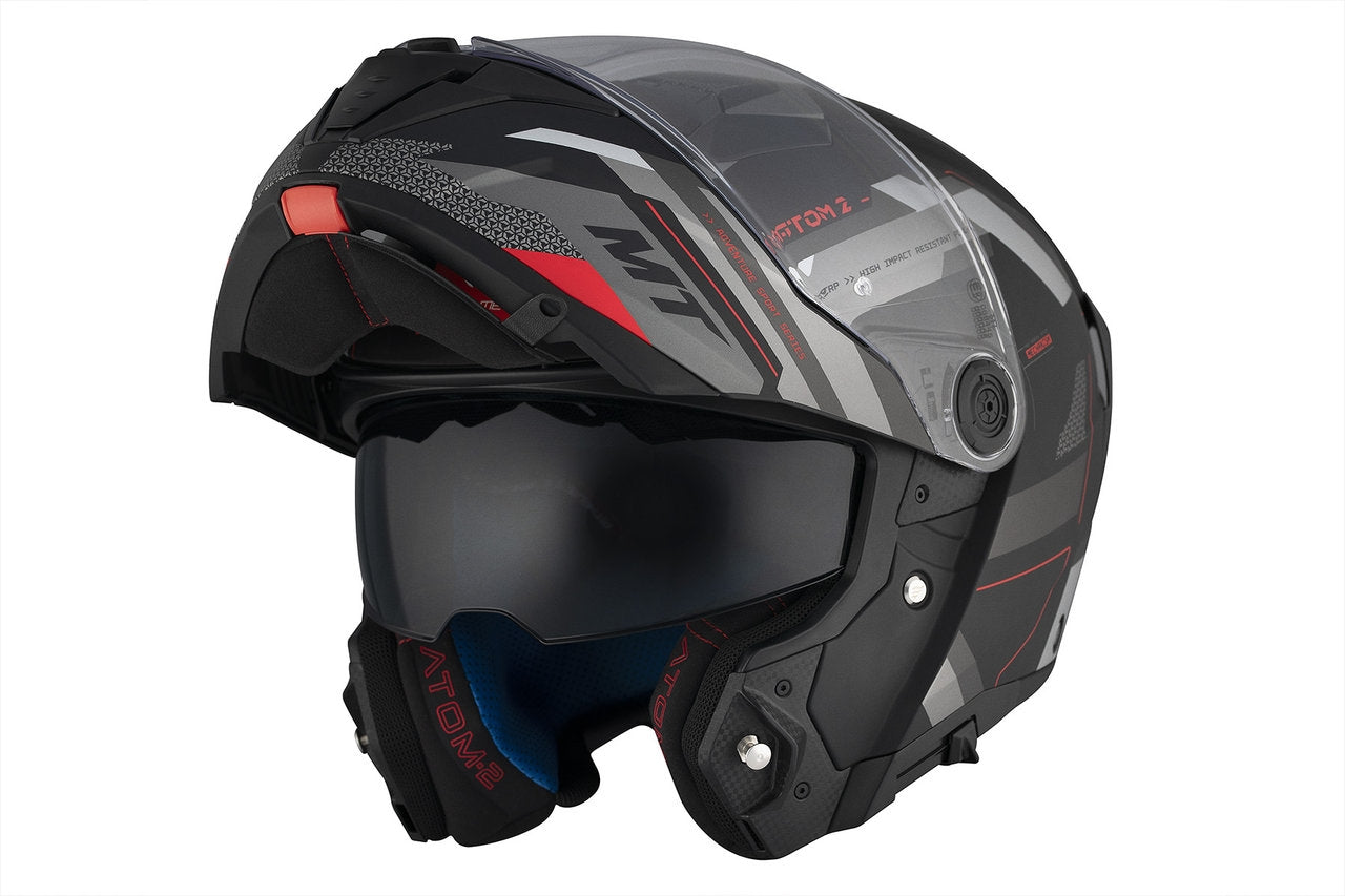 MT ATOM 2 SV BAST D5 CAPACETE MODULAR MOTOCICLETA