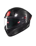 MT KRE+ S SOLID A11 MOTOCICLETA CARBONO ROSTO INTEIRO CAPACETE BRILHANTE
