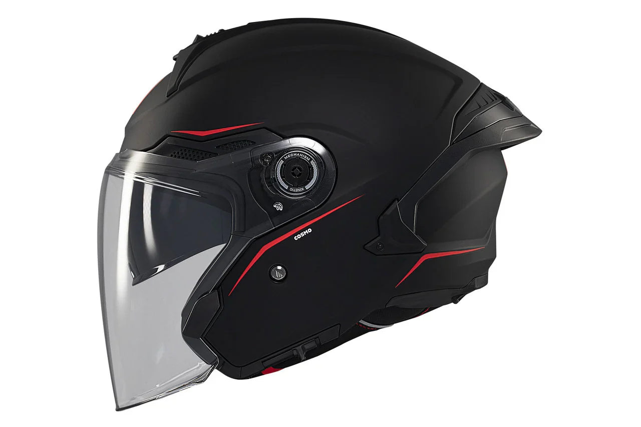 MT COSMO SV SOLID A1 Jet Helmet for Motocross, Matte Black – 3 – Maximomoto PT