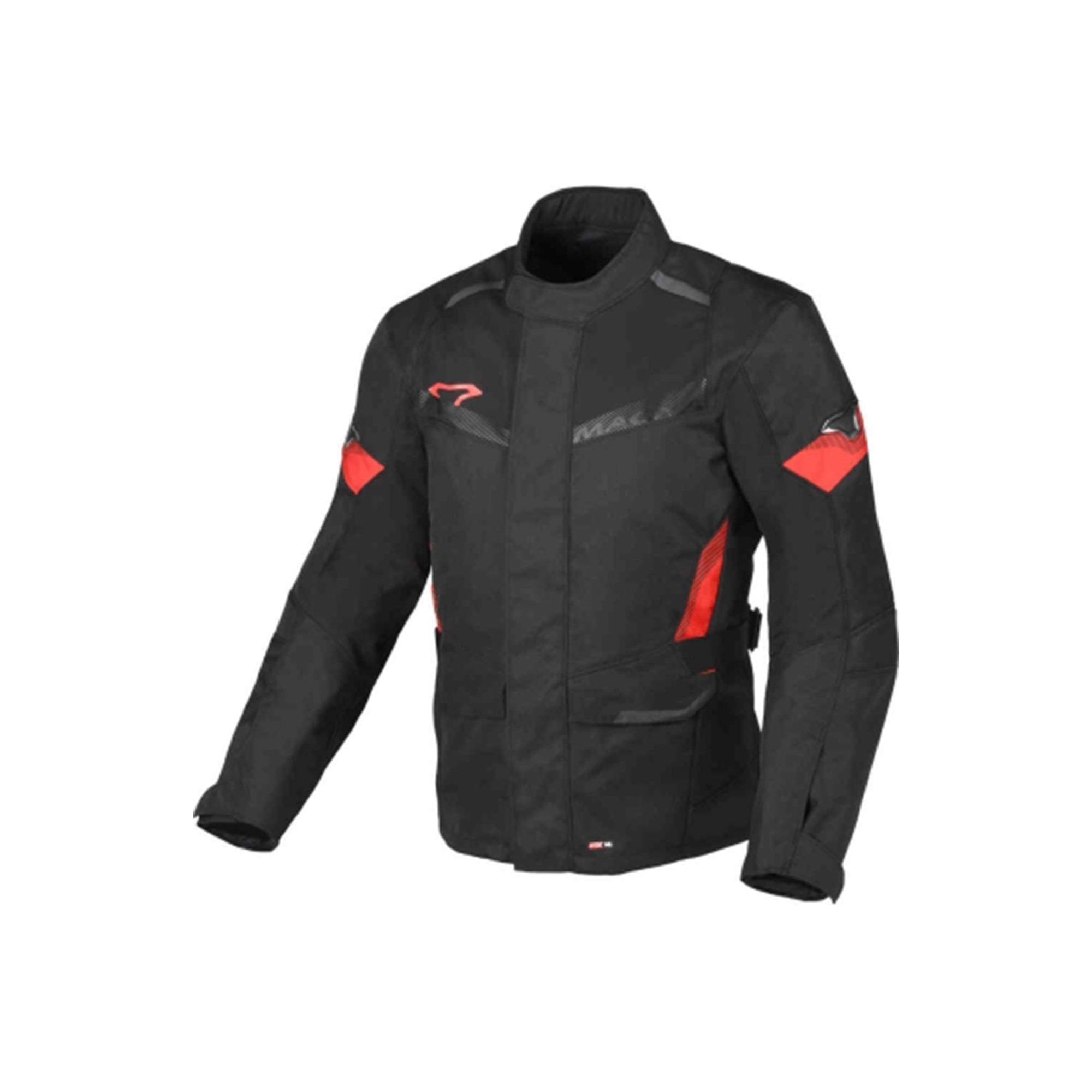 Macna Vault waterproof textile coats Black/red – 1 – Maximomoto PT
