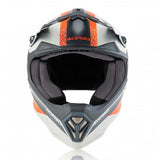 ACERBIS - CASCO IMPACT STEEL JUNIOR ARANCIO/GRIGIO