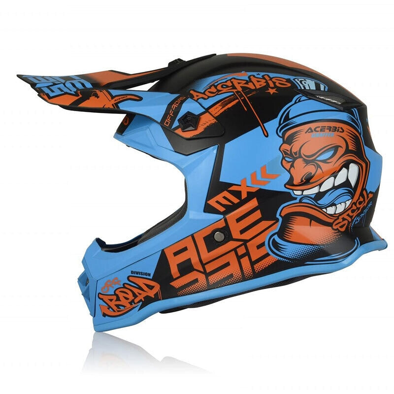 ACERBIS - CASCO IMPACT STEEL JUNIOR ARANCIO/BLU – 3 – Maximomoto PT