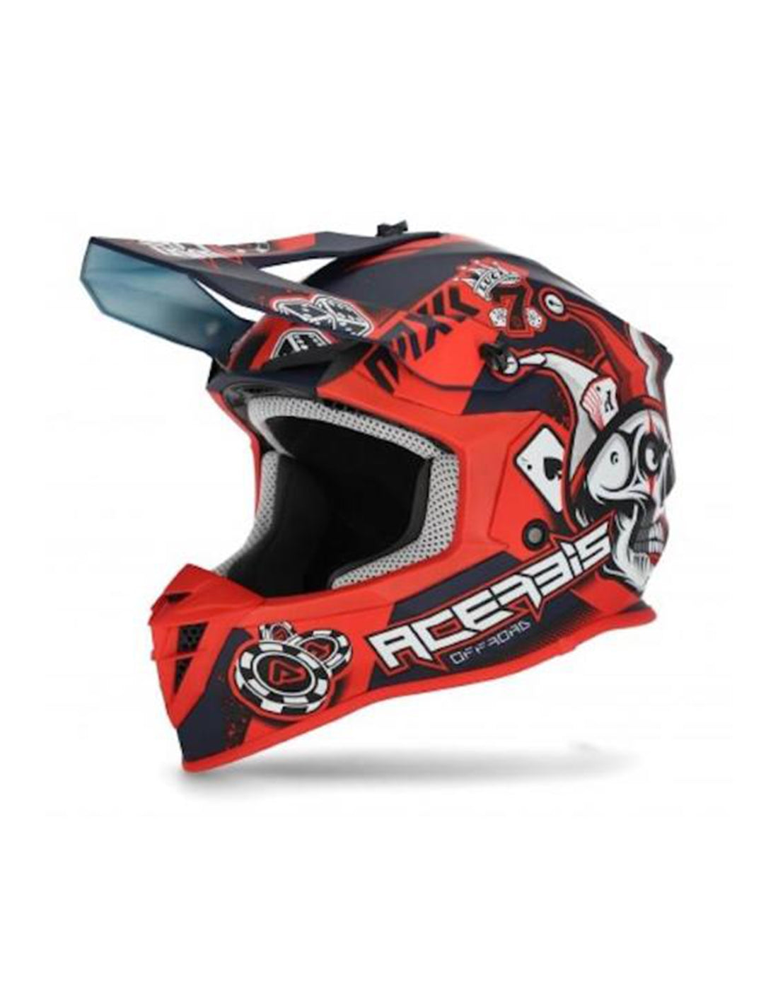 ACERBIS - CASCO LINEAR ROJO BLANCO  – 1 – Maximomoto PT