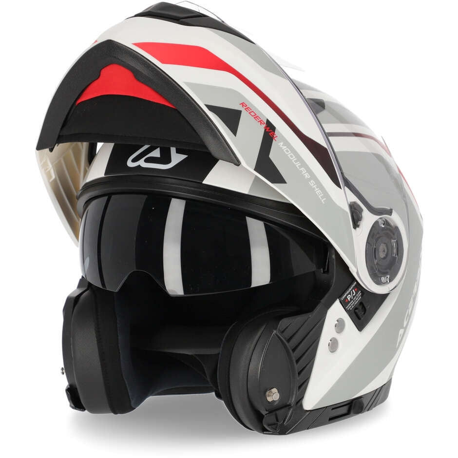 ACERBIS - REDERWEL BIANCO/ROSSO HELMET SHELL – 2 – Maximomoto PT