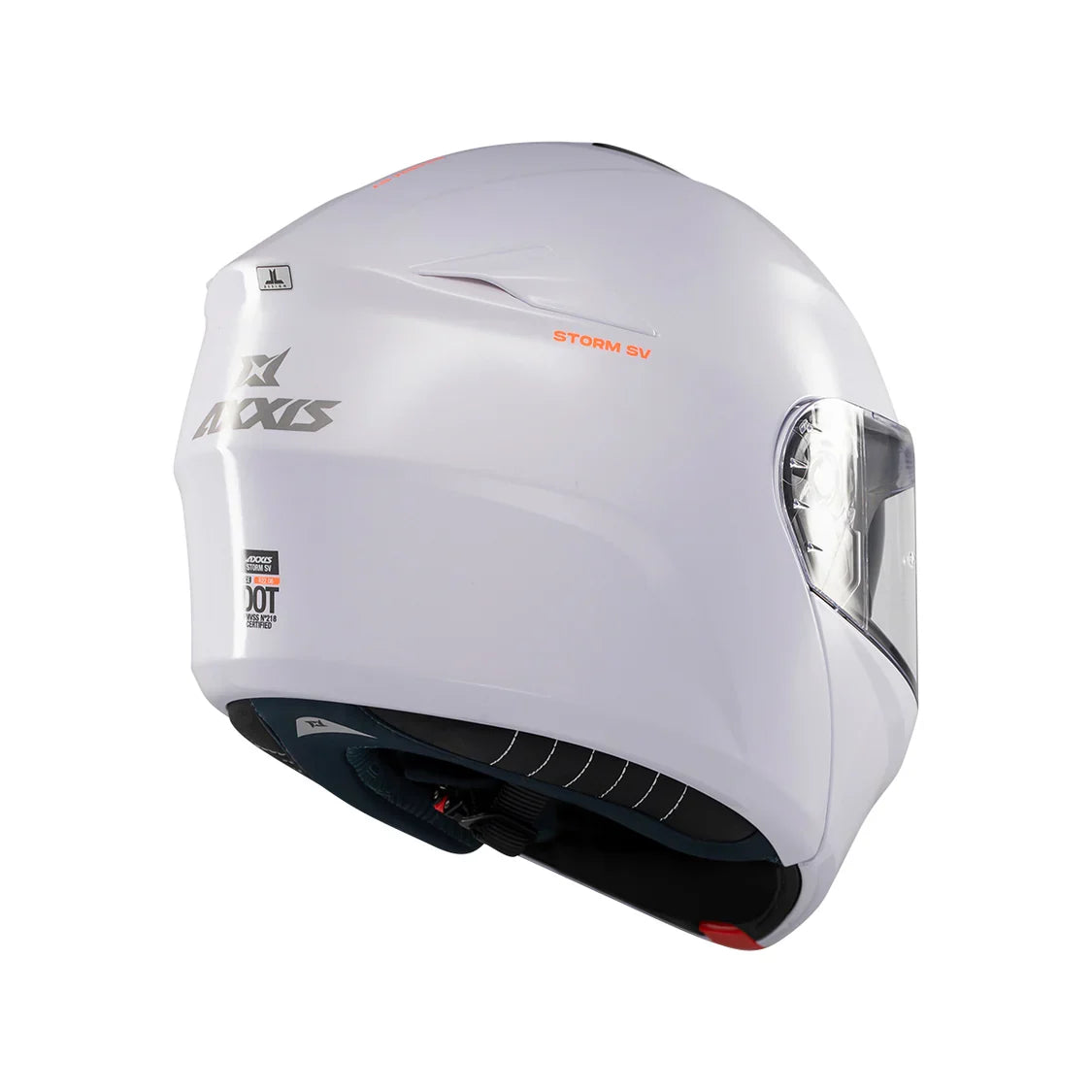 AXXIS FF938SV STORM SV S SOLID CAPACETE DE MOTO A0 BRANCO PERLA BRILLO – 4 – Maximomoto PT