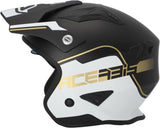 ACERBIS - CASCO JET ARIA 2206 BIANCO/NERO/ORO