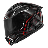 GIVI 50.8 MYSTICAL MOTO CAPACETE INTEGRAL PRETO VERMELHO TITÂNIO