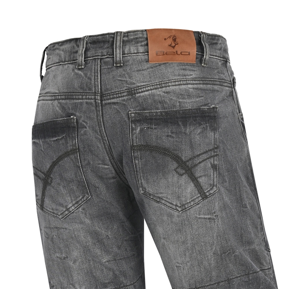 BELA TOM Jeans Motorcycle Pants Gray – 4 – Maximomoto PT