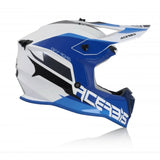 ACERBIS LINEAR MOTO MOTOCROSS CAPACETE BRANCO AZUL