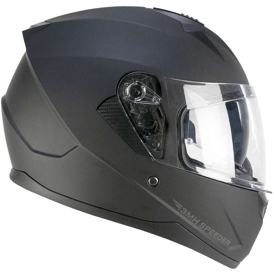 SKA-P 3MHA SPEEDER MONO Integral Moto Casco Negro Mate – 2 – Maximomoto PT