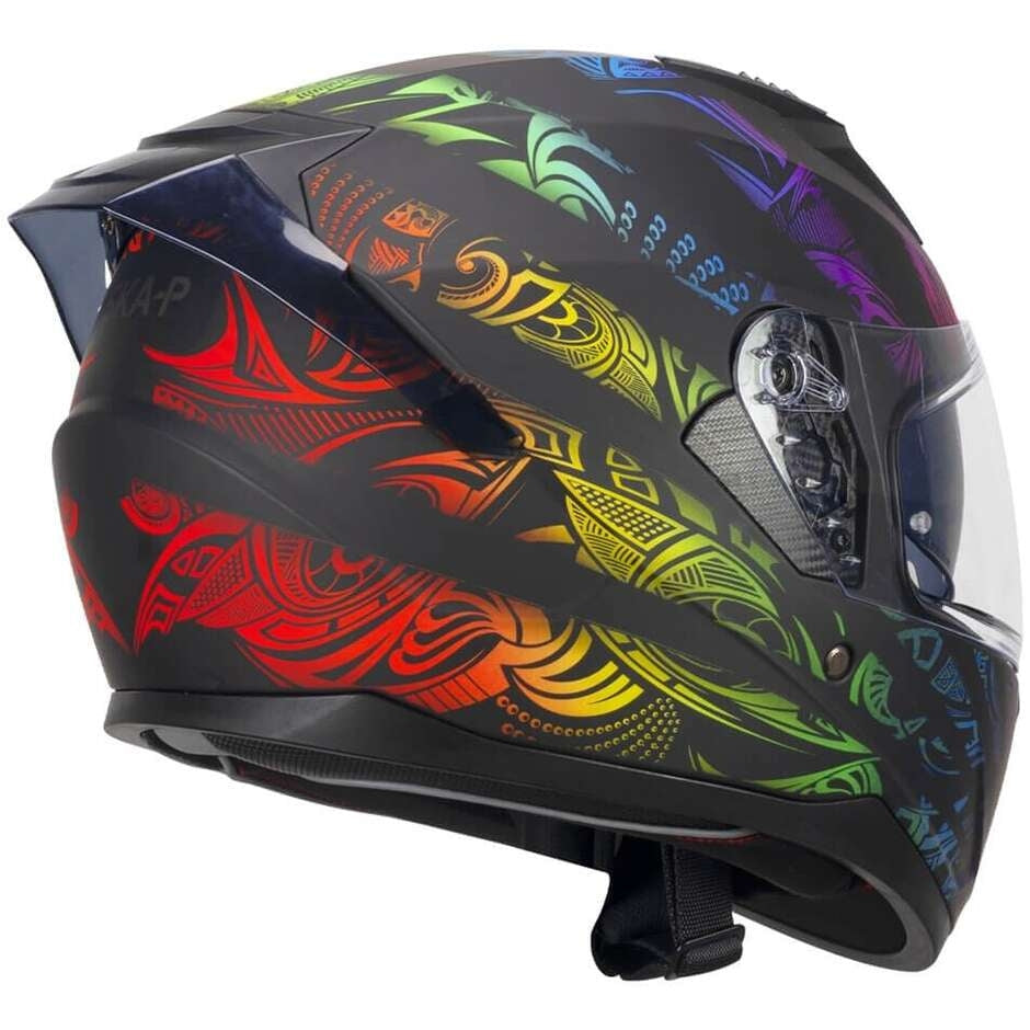 SKA-P 3MHS SPEEDER RAINBOW CASCO INTEGRALES NERO VERDE ROSSO OPACO – 3 – Maximomoto PT