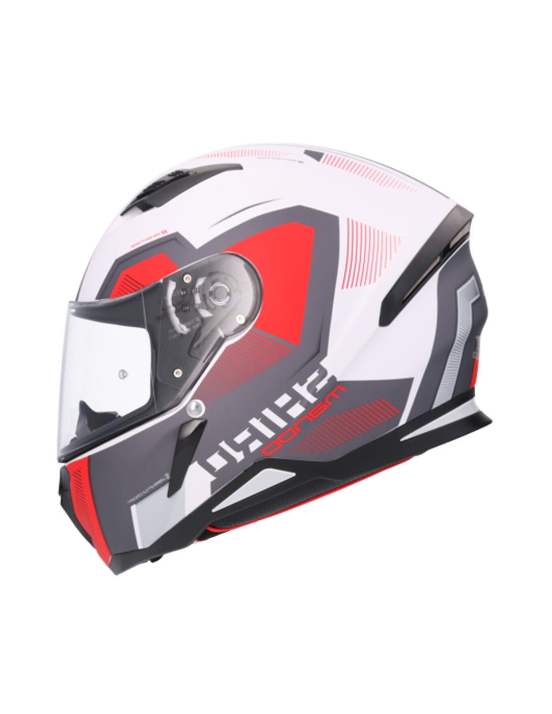 SHIRO HUNTER SH-890 MANDO Moto Integral Capacete Branco Matt Vermelho – 1 – Maximomoto PT