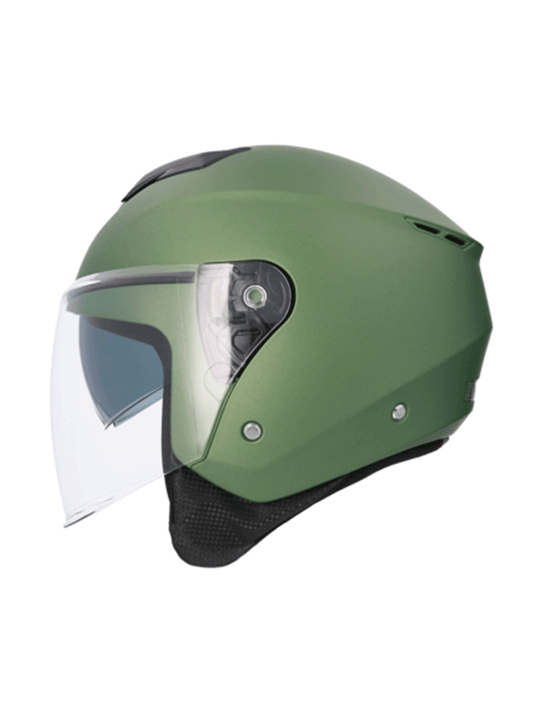 SHIRO CASCO OF852 IBIZA MONOCOLOR VERDE MATE – 1 – Maximomoto PT