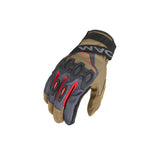 Macna Zairona Luvas de mujer Taupe/black/red