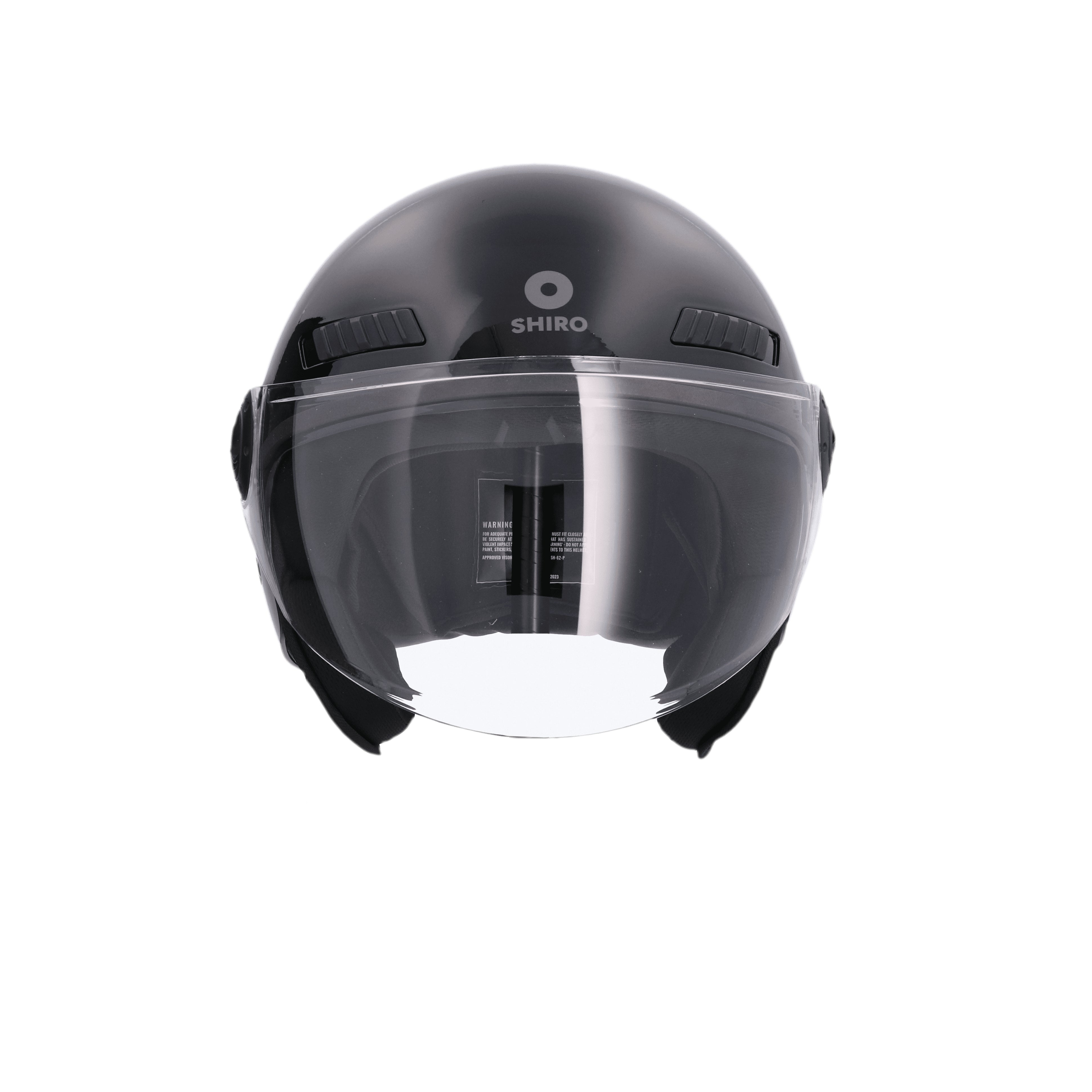 SHIRO SH-62 KIOTO MONOCOLOR Moto Jet Capacete Preto – 2 – Maximomoto PT