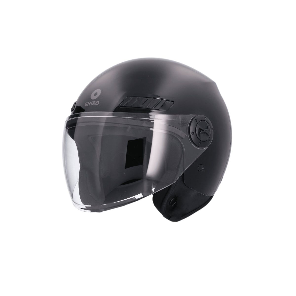 SHIRO CASCO SH-62 KIOTO MONOCOLOR NEGRO