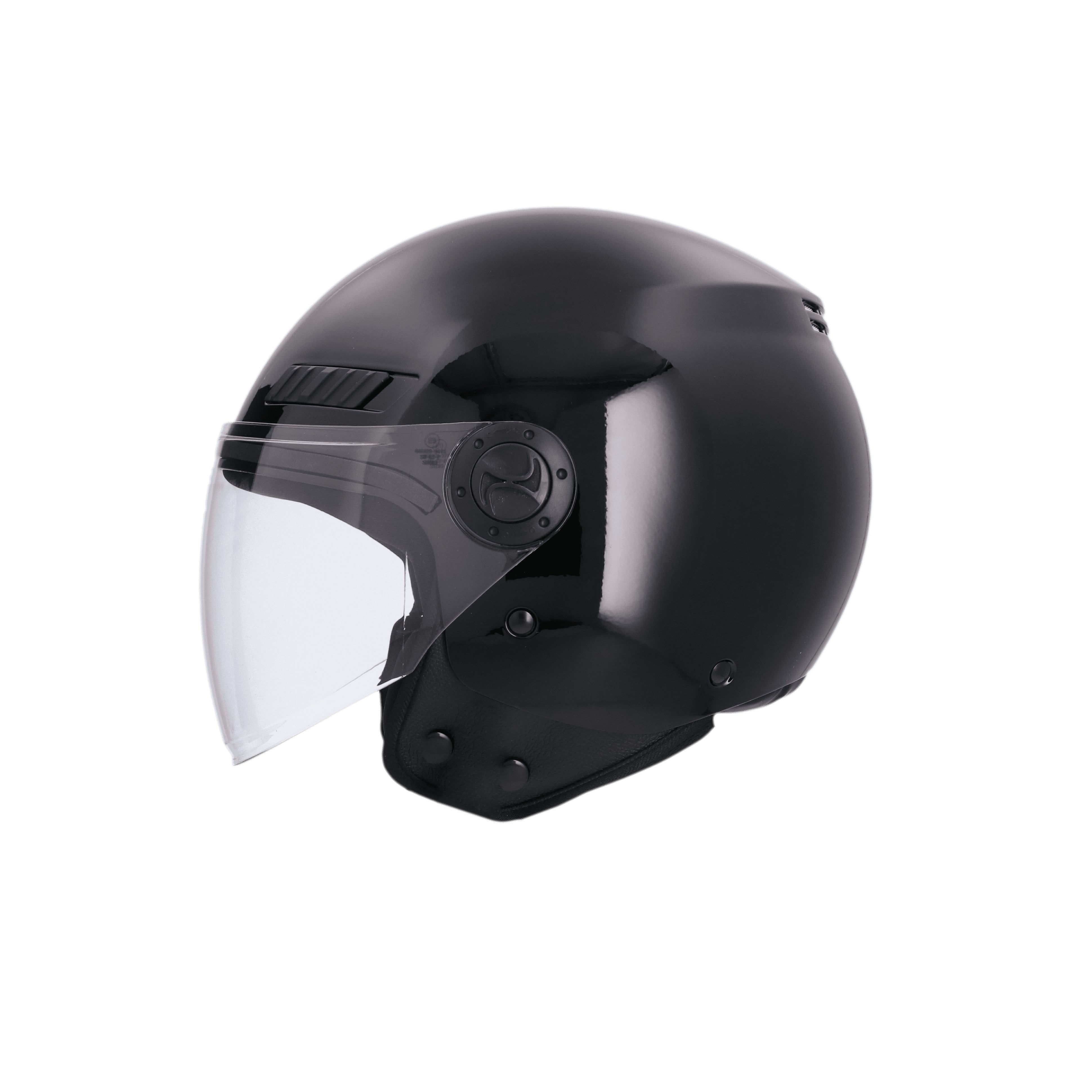 SHIRO SH-62 KIOTO MONOCOLOR Moto Jet Capacete Preto – 3 – Maximomoto PT