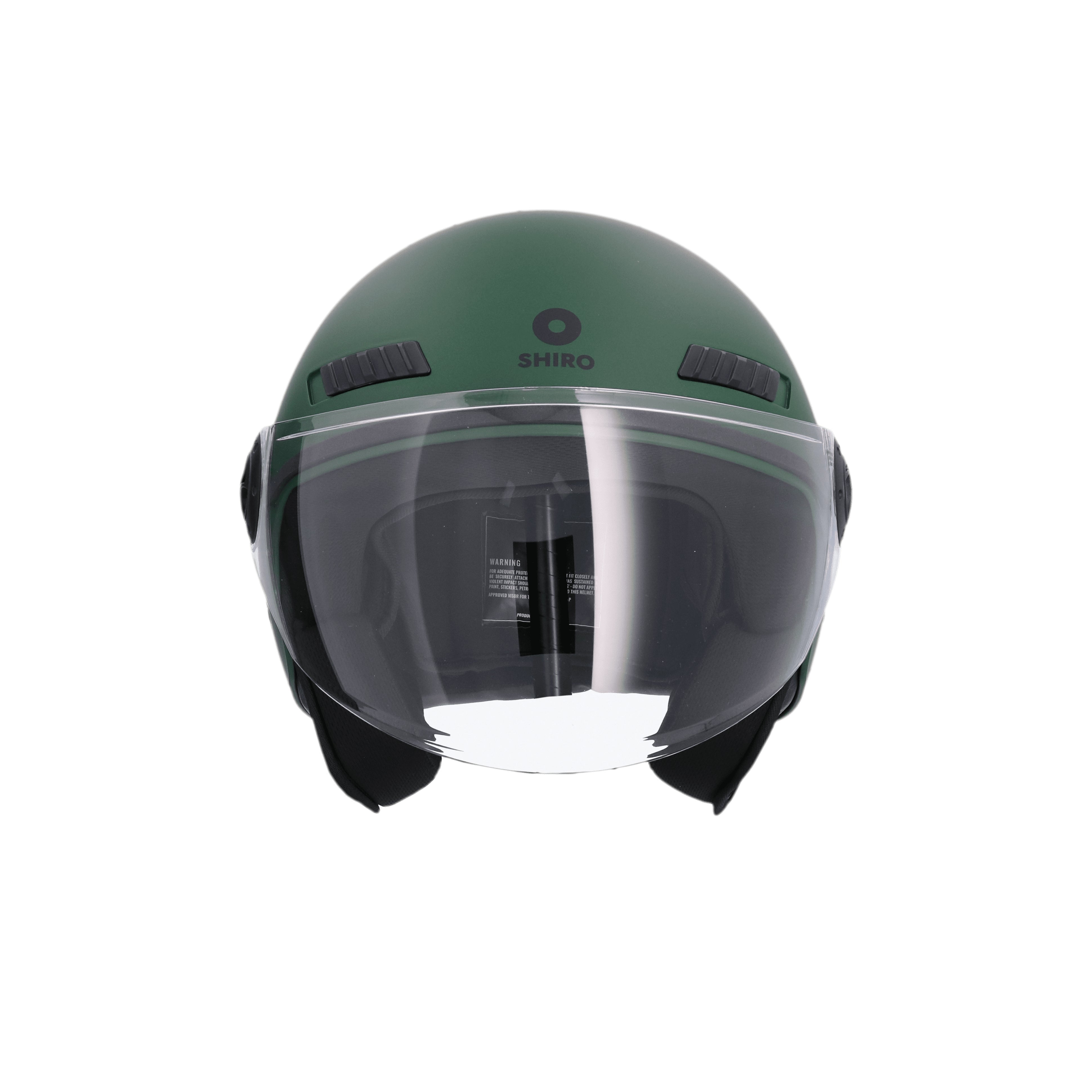 SHIRO CASCO SH-62 KIOTO MONOCOLOR MATTE GREEN – 2 – Maximomoto PT