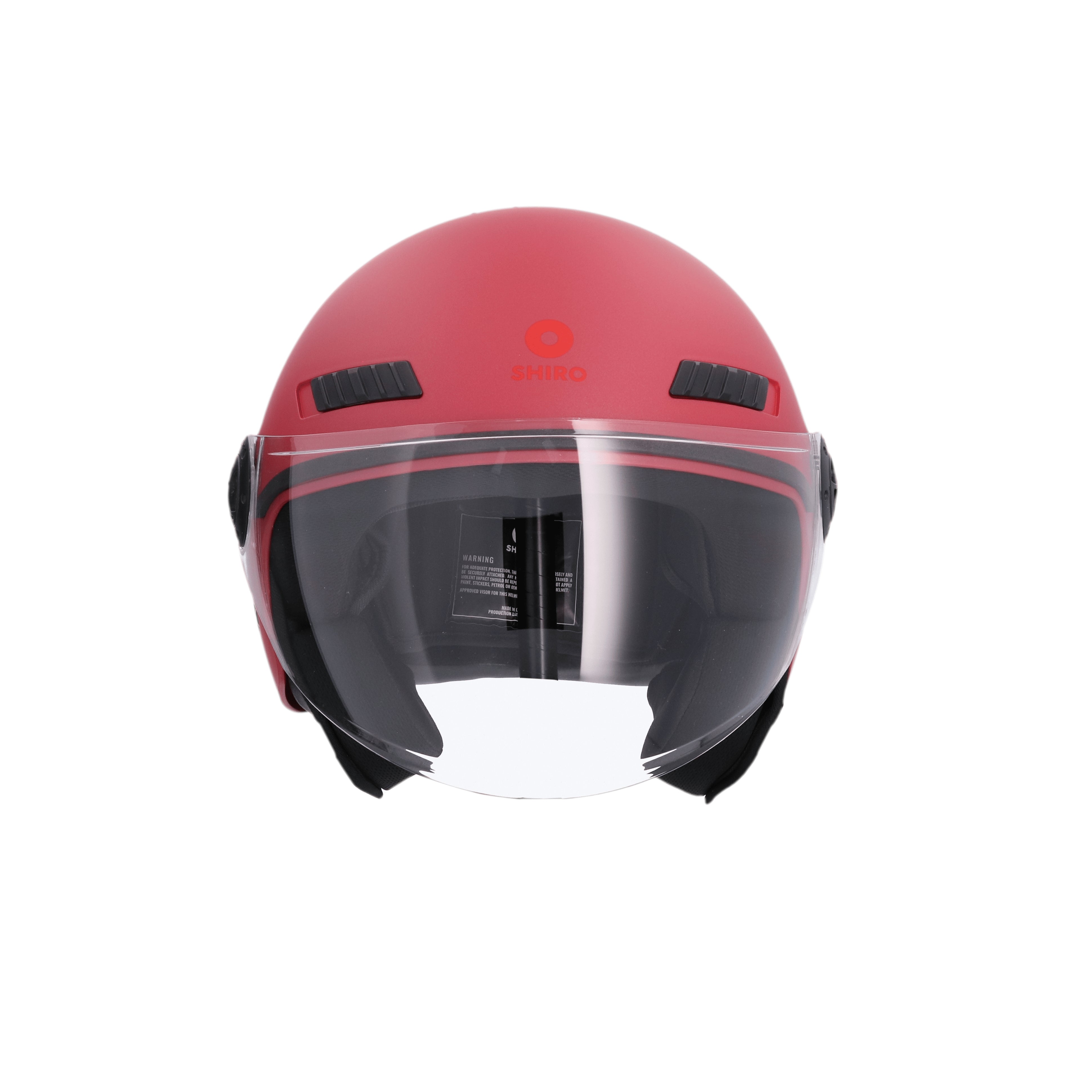 SHIRO SH-62 KIOTO MONOCOLOR Moto Jet Capacete Matt Vermelho – 2 – Maximomoto PT
