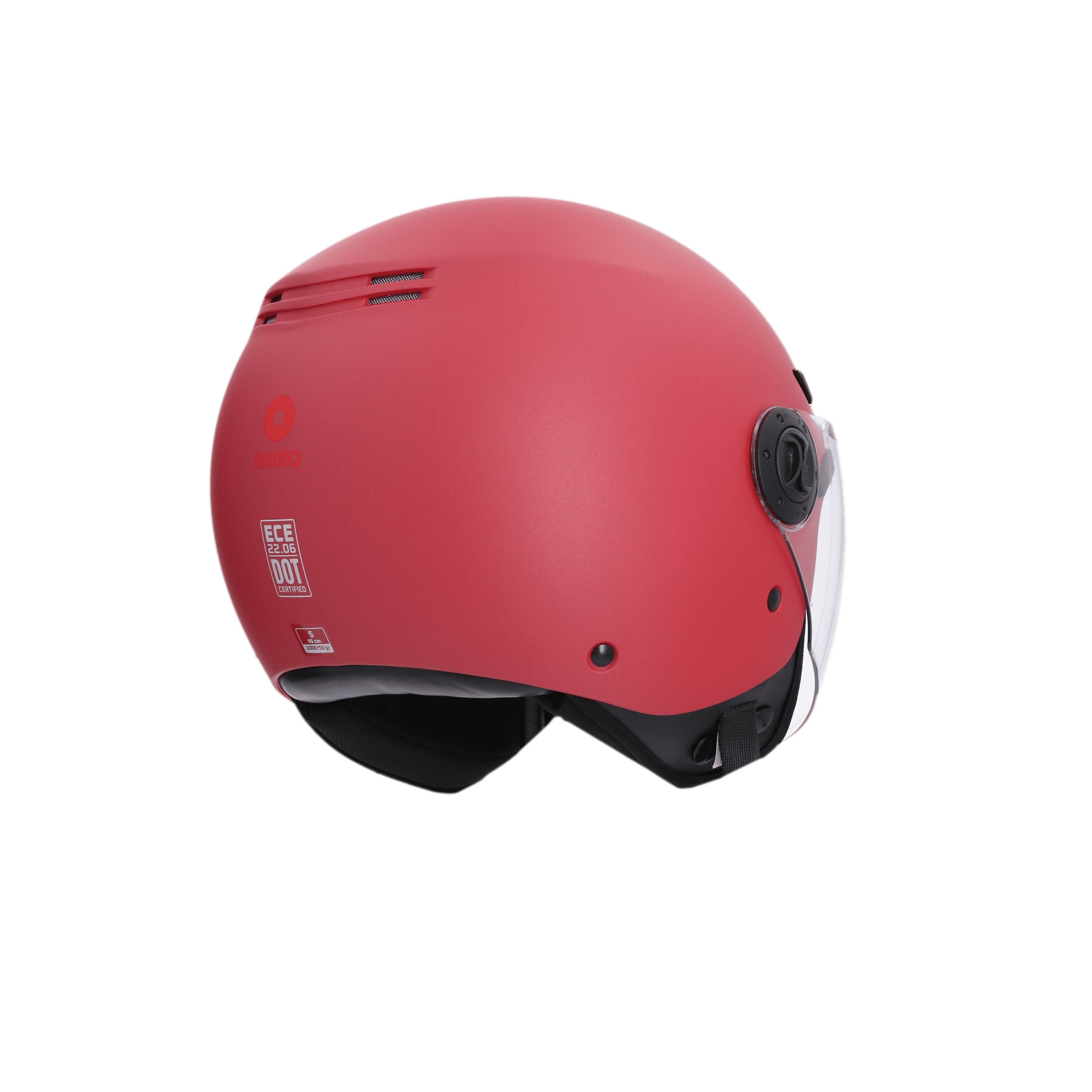 SHIRO CASCO SH-62 KIOTO MONOCOLOR ROJO MATE – 5 – Maximomoto PT