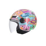 SHIRO CASCO KIOTO COMIC MULTICOLOR