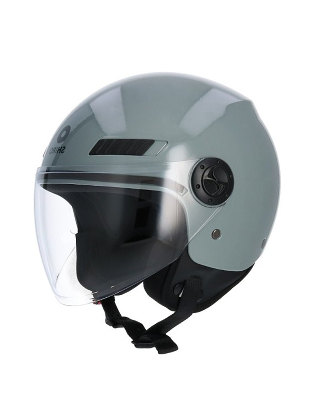 SHIRO SH-62 KIOTO MONOCOLOR  Moto Jet Capacete Asphalt Cinza – 1 – Maximomoto PT