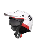 CASCO SHOT JUMP TRICKS WHITE_RED_GLOSSY XS