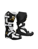 SHOT RACE 6 MOTOCROSS BOTAS PRETO BRANCO DOURADO