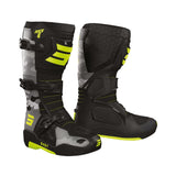 SHOT RACE 4 MOTOCROSS BOTAS CAMUFLAGEM NEON AMARELO