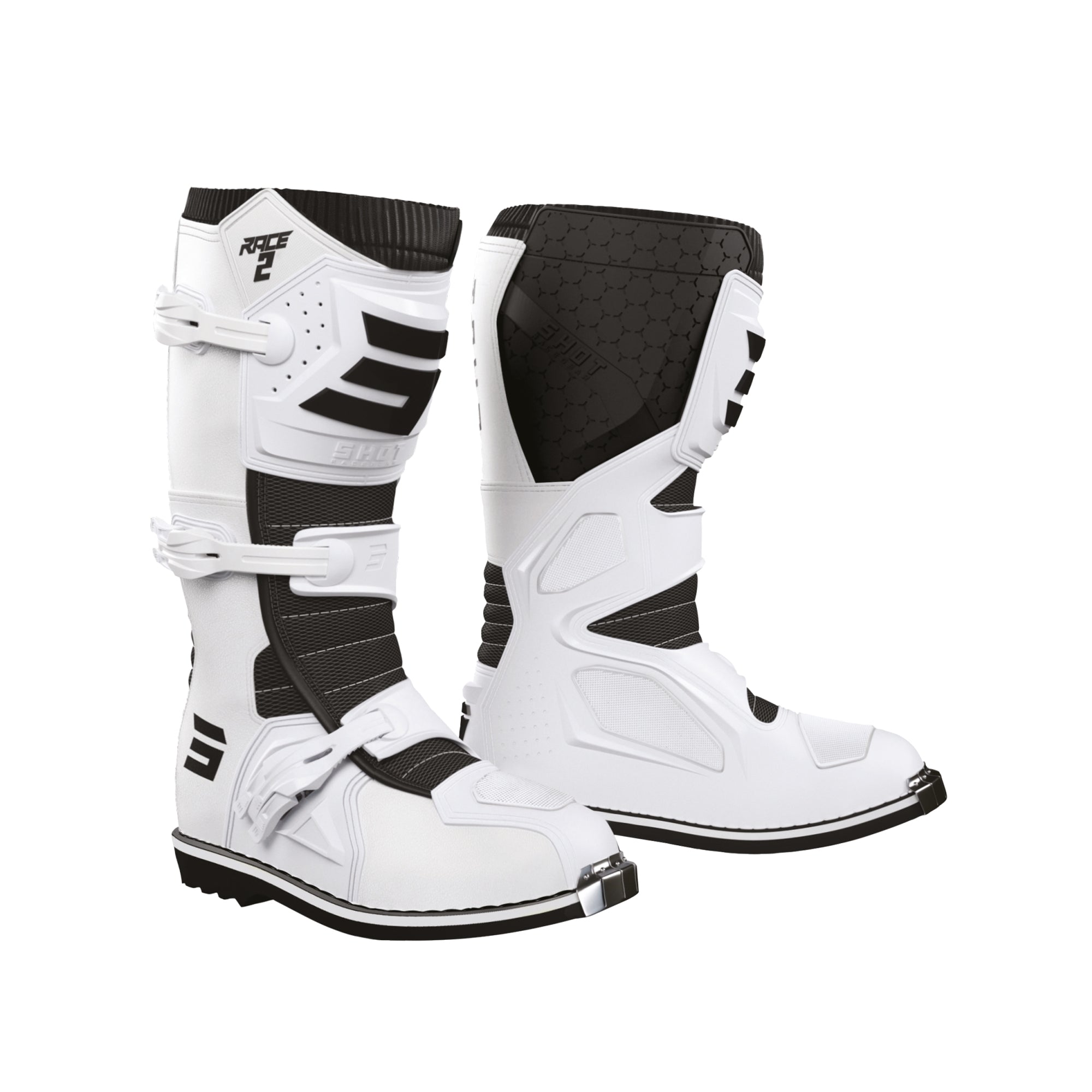 SHOT RACE 2 WHITE MOTOCROSS BOOTS – 1 – Maximomoto PT