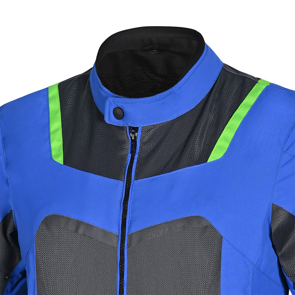 R-TECH SPIRAL MESH Moto Casacos Azul Cinza Verde