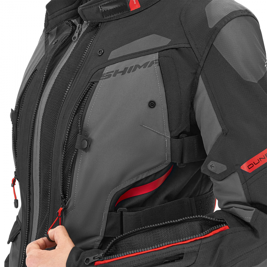 SHIMA DUNE CASACOS SENHORA TEXTIL DE MOTO VERMELHO – 8 – Maximomoto PT