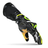 BELA EXTREME HOMEM LUVAS DE MOTO PRETO BLANCO AMARILLO FLOU