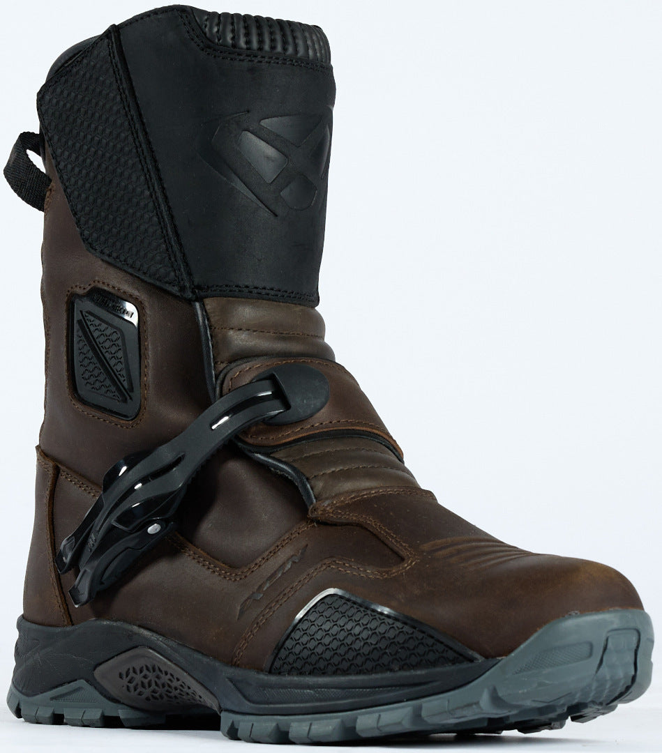 IXON KLAY WP MEN'S LIGHTWEIGHT ADVENTURE BOOTS BLACK BROWN – 3 – Maximomoto PT