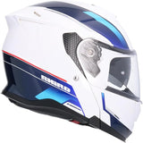 SHIRO DISCOVER ROYAL Moto Modular Capacete Azul