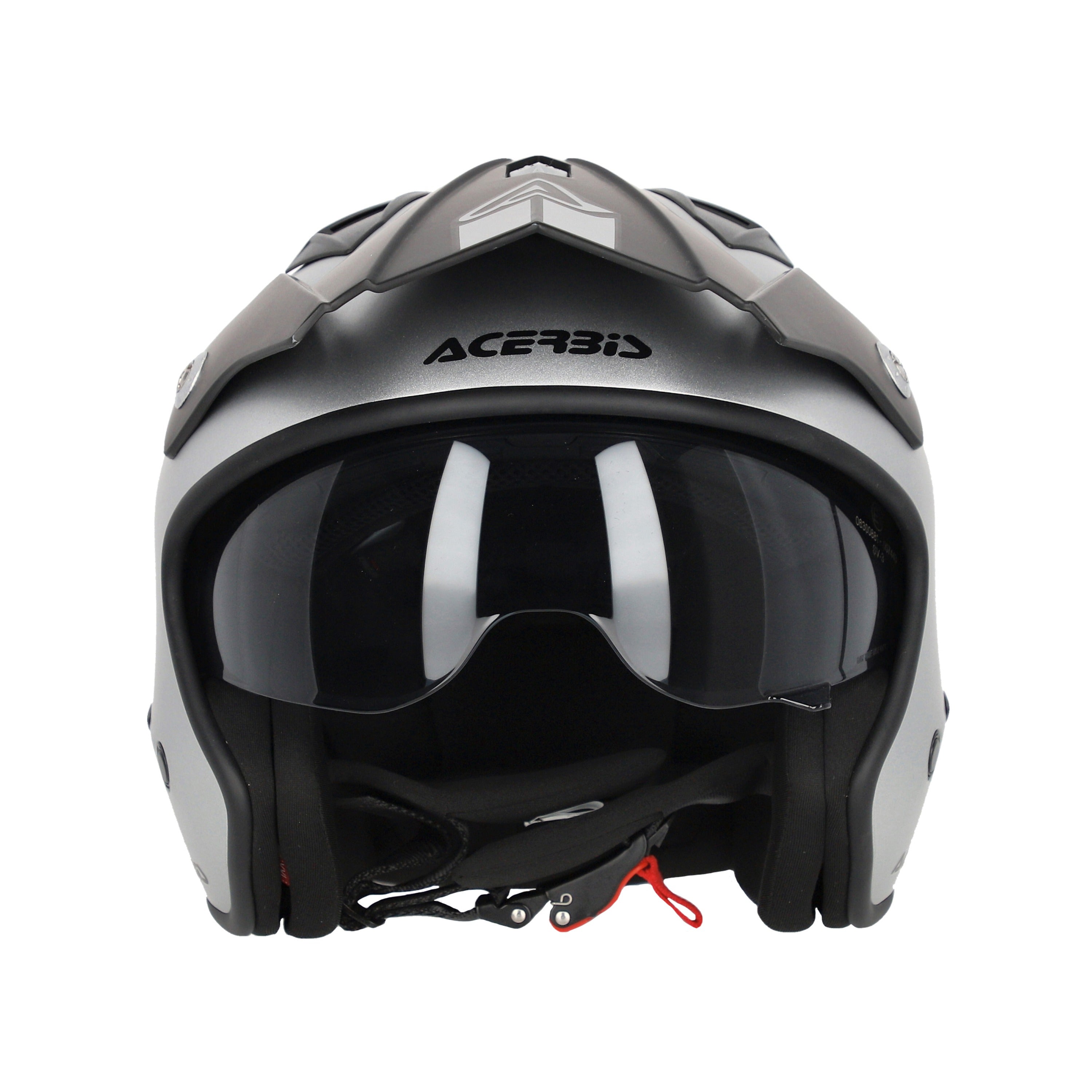 ACERBIS ARIA METALLIC URBANO MOTO CAPACETES JATO PRATA METÁLICA