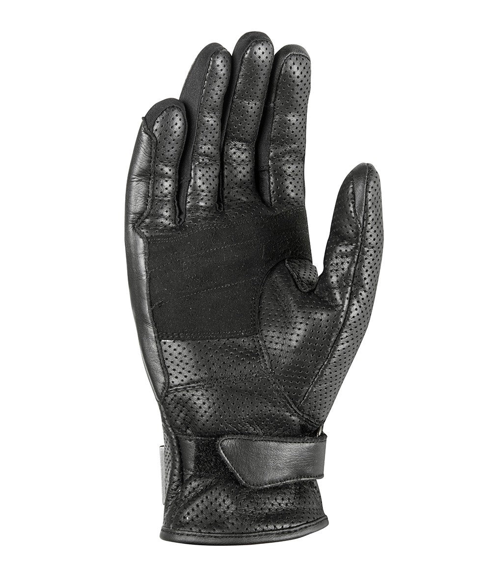 BELA IMPACT Moto Couro Luvas Preto