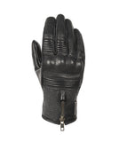 BELA IMPACT Moto Couro Luvas Preto