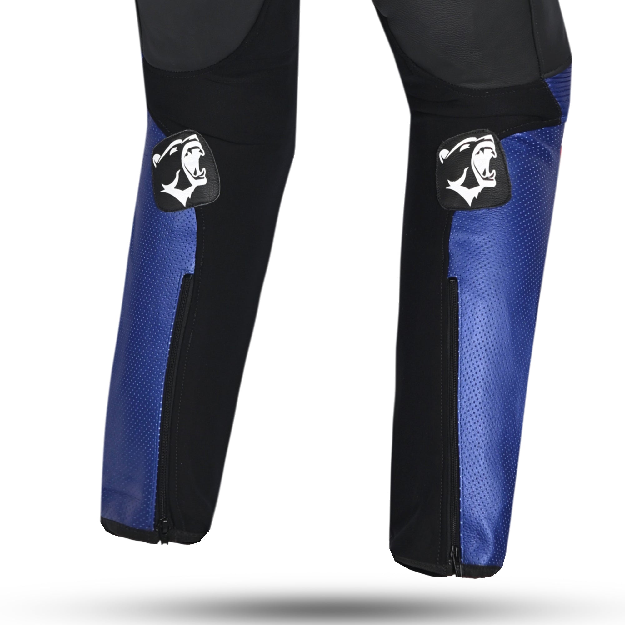 BELA BEAST 2 PC Couro Moto Fato Preto Branco Azul Vermelho – 6 – Maximomoto PT