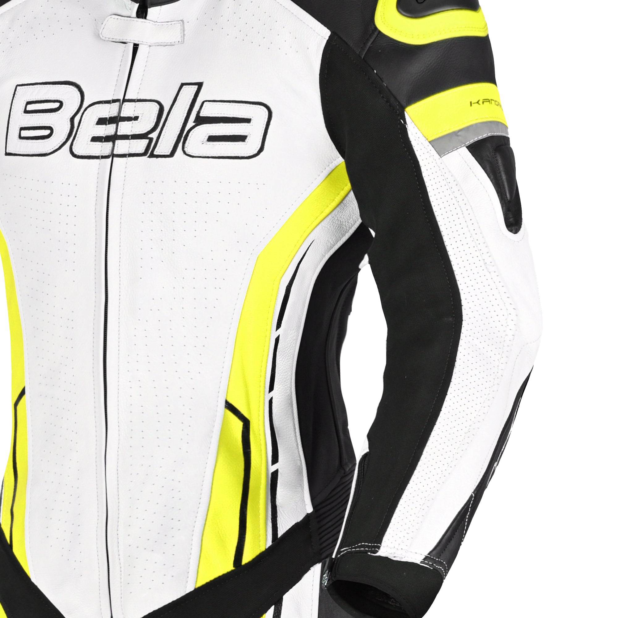 BELA ROCKET MIX 1 PC Senhora Fatos De Moto Preto Branco Amarillo Fluor – 7 – Maximomoto PT