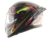 AXOR APEX ROADTRIP Moto Integral Capacete Pretro Amarelo Vermelho