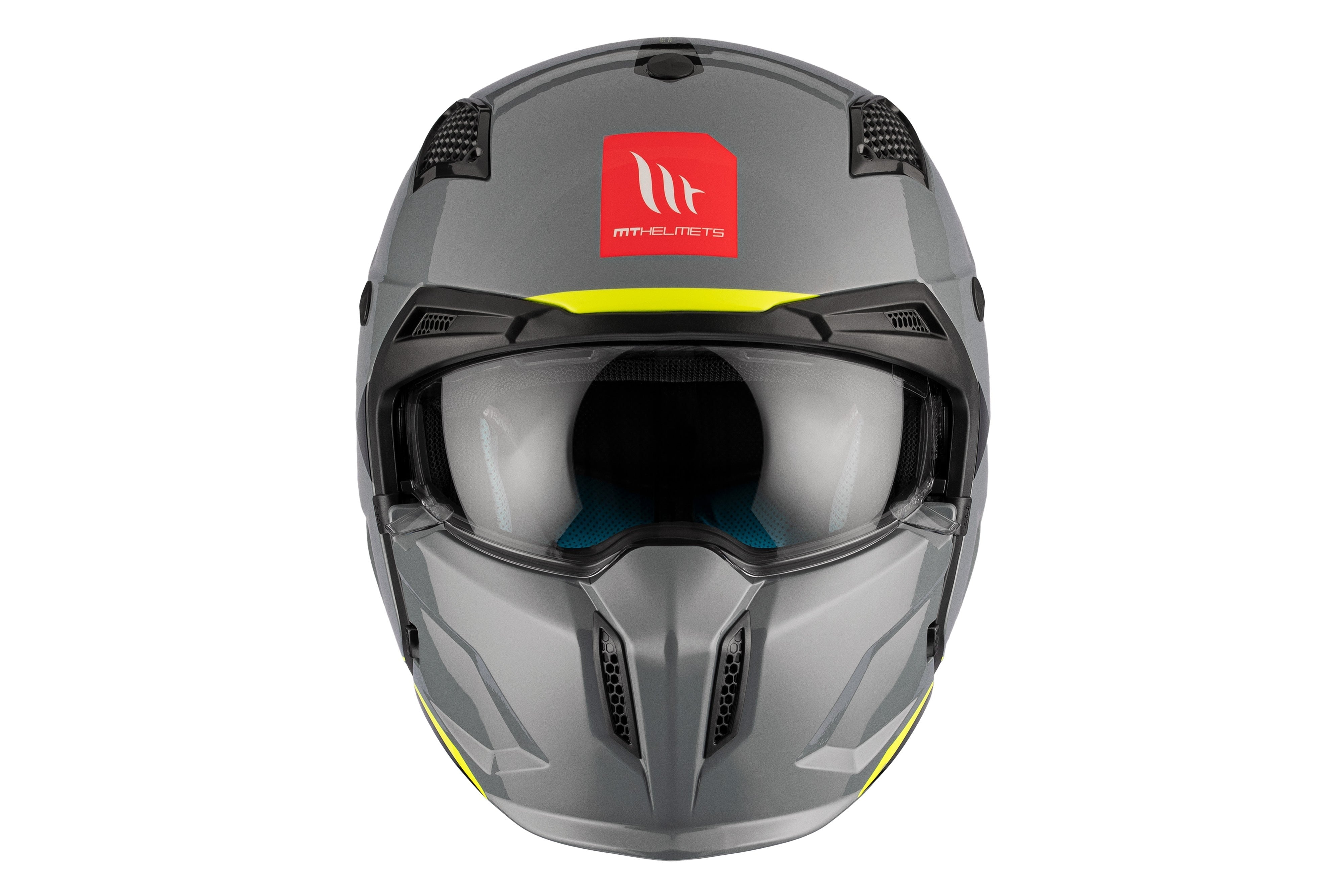 MT Streetfighter S SV Solid A22 gris brillante Casco de moto modular - SECURTEX MOTOR S.L (t/a MaximoMoto)