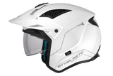 MT DISTRICT SV SOLID A0 MOTO ABERTO CAPACETE BRANCO