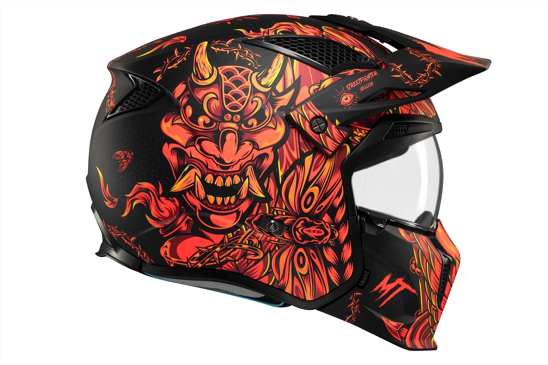 MT STREETFIGHTER S SV HELLISH B5 CAPACETE DE AVENTURA MOTO
