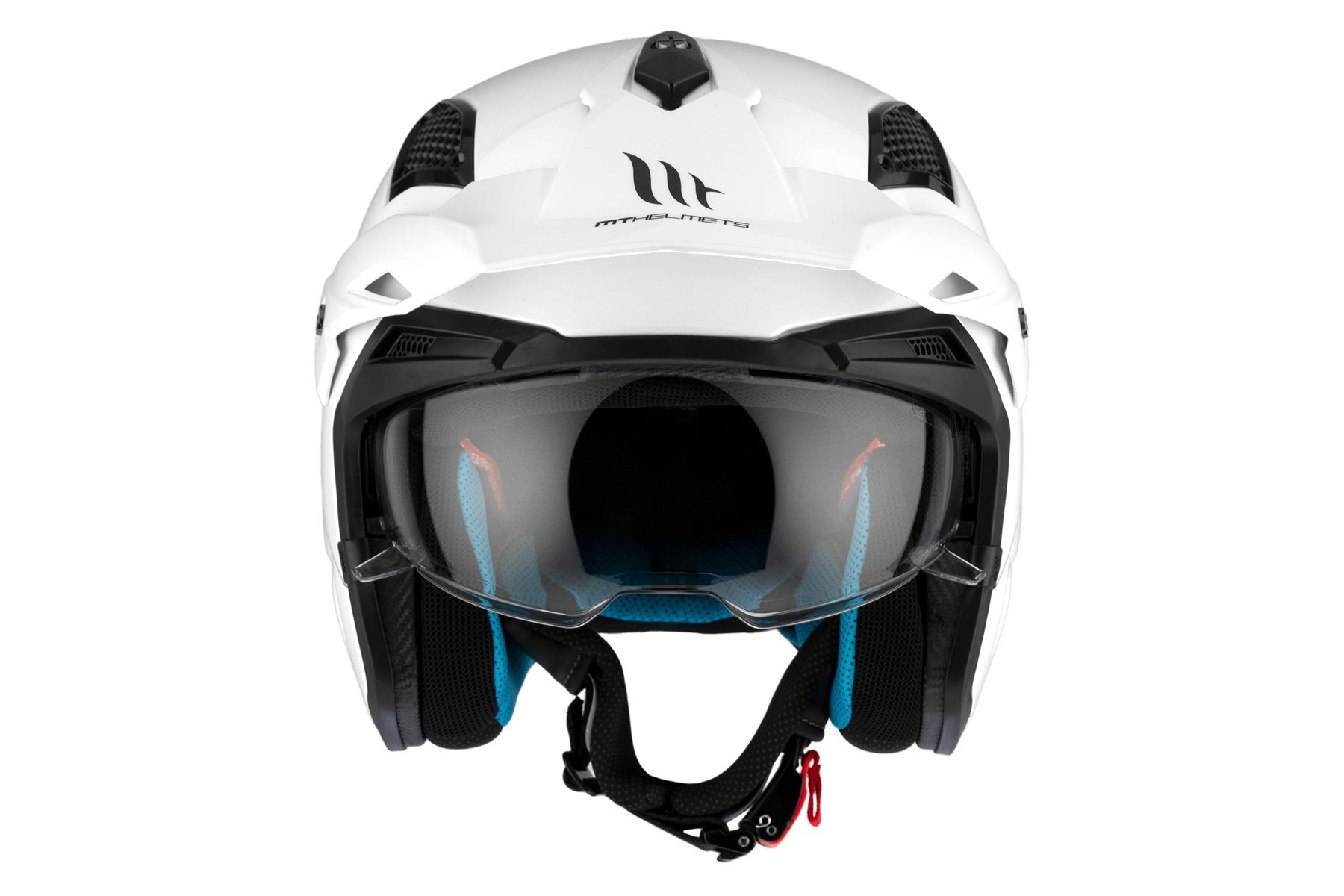 MT DISTRICT SV SOLID A0 MOTO ABERTO CAPACETE BRANCO