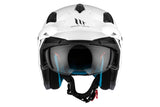 MT DISTRICT SV SOLID A0 MOTO ABERTO CAPACETE BRANCO