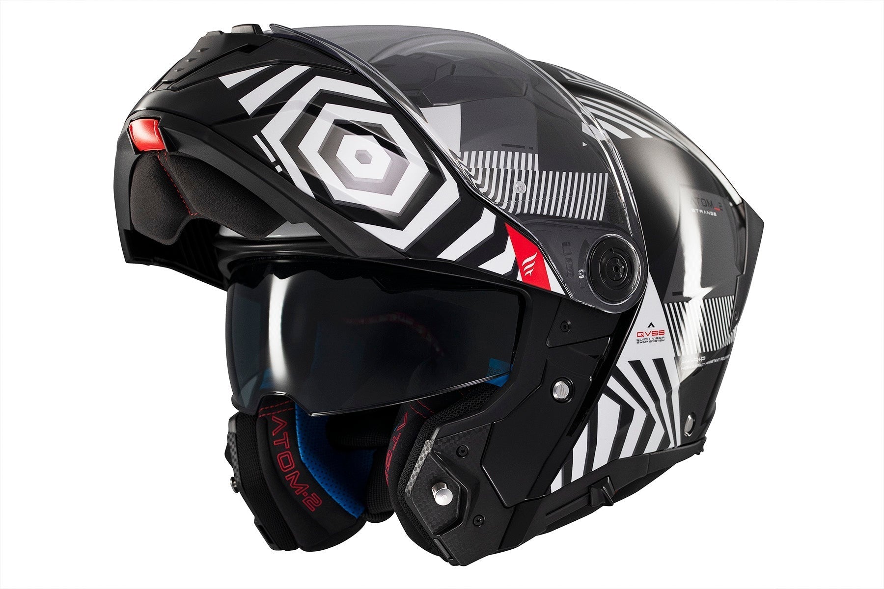 MT Atom 2 Strange B2 con parte delantera abatible   brillante Casco de motocicleta – 2 – Maximomoto PT