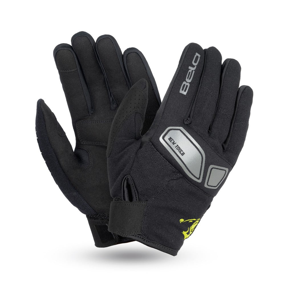 BELA - Guante Textil LMBU 2 Negro Amarillo – 2 – Maximomoto PT