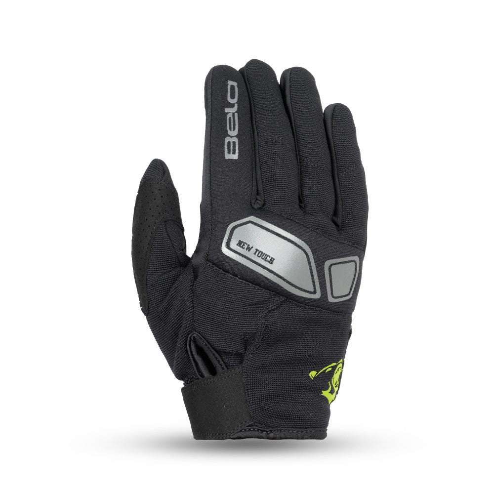 BELA - Guante Textil LMBU 2 Negro Amarillo – 5 – Maximomoto PT
