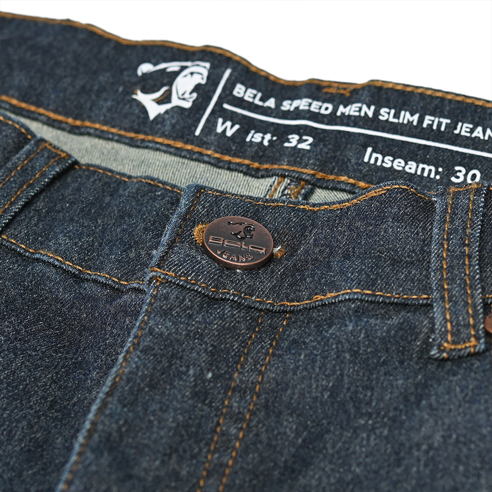 BELA SPEED SLIM FIT JEANS Moto Calças Azul 30L